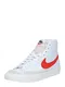 Nike Sportswear Kotníkové tenisky 'Blazer Mid 77'  červená / bílá