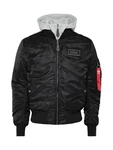 ALPHA INDUSTRIES Jacke 'MA-1 D-Tec' rot/schwarz