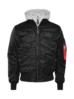 ALPHA INDUSTRIES Jacke 'MA-1 D-Tec' rot/schwarz