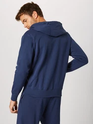 Nike Sportswear Sweatjacke 'Club Fleece' dunkelblau / weiß