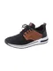 RIEKER Sneaker schwarz / karamell