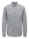 Only & Sons Hemd grau / weiß