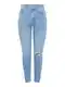 PIECES Džíny  světlemodrá