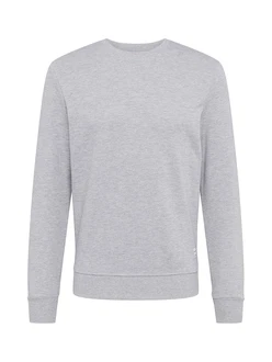 JACK & JONES Sweatshirt 'Basic' graumeliert JACK & JONES Sweatshirt 'Basic' graumeliert