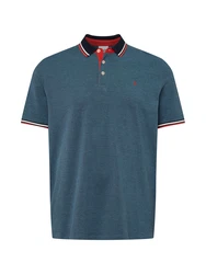 Jack & Jones T-Shirt JJEPaulos blaumeliert / rot