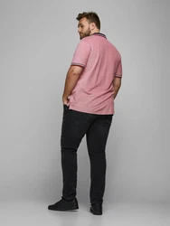 Jack & Jones T-Shirt JJEPaulos navy / rot / rotmeliert / wei