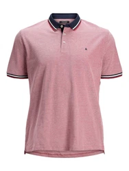 Jack & Jones T-Shirt JJEPaulos navy / rot / rotmeliert / wei