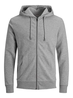 Jack & Jones Plus Sweatjacke DURCHGEHENDER REISSVERSCHLUSS PLUS SIZE HOODIE