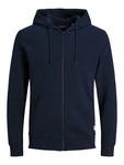 Jack & Jones Plus Sweatjacke DURCHGEHENDER REISSVERSCHLUSS PLUS SIZE HOODIE dunkelblau