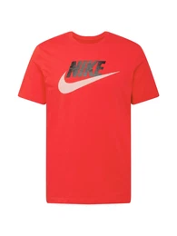 T-Shirt schwarz / rot / nude