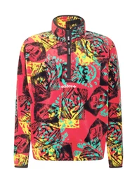 Sweatshirt pink / schwarz / gelb / türkis