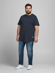 Jack & Jones Plus T-Shirt JJENoa dunkelblau