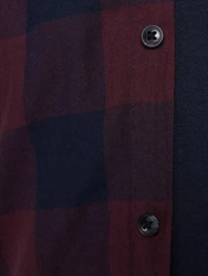 Jack & Jones Plus Hemd JJEGINGHAM lila/schwarz