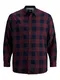 JACK & JONES Hemd ''''EGINGHAM'''' weinrot / dunkelblau