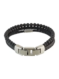 Armband schwarz / silber