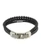 FOSSIL Armband schwarz / silber
