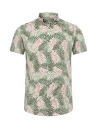 !Solid Hemd oliv / pastellpink / khaki