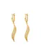 MOSUO JEWELLERY Ohrringe ''''Feather''''  zlatna