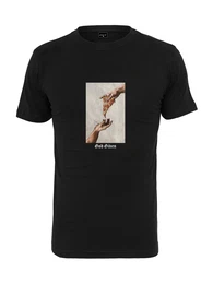 Shirt ''''God Given Pizza'''' schwarz / orange / stone