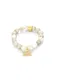 MOSUO JEWELLERY Zapestnica ''''Lotus''''  zlata / bež