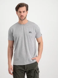 ALPHA INDUSTRIES T-Shirt grau/schwarz