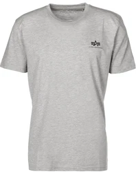 ALPHA INDUSTRIES T-Shirt grau/schwarz