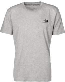 ALPHA INDUSTRIES T-Shirt grau/schwarz