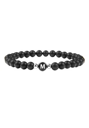 GOOD.designs Buchstabenarmband ''''M'''' schwarz