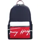 TOMMY HILFIGER Rucksack dunkelblau / weiß / rot