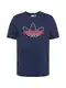 ADIDAS ORIGINALS Majica  temno modra / rdea / bela