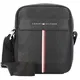 TOMMY HILFIGER Tasche schwarz / weiß / feuerrot
