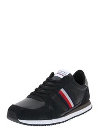 Sneaker schwarz / weiß / hellrot / navy