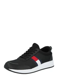 Sneaker schwarz / weiß / navy / hellrot