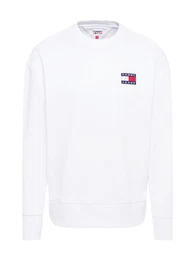 Sweatshirt weiß / navy / hellrot