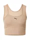 PUMA Športni top  svetlo rjava / črna