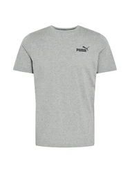 PUMA T-Shirt Essentials Small Logo Tee Herren graumeliert/schwarz