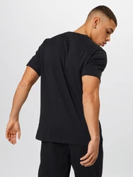 Nike Sportswear T-Shirt 'Swoosh' schwarz/weiß