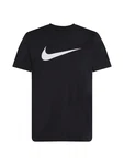 Nike Sportswear T-Shirt 'Swoosh' schwarz/weiß