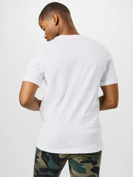 Nike Sportswear T-Shirt 'Swoosh' schwarz/offwhite