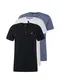 HOLLISTER Majica  bela / rna / progasto modra