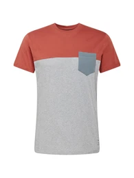 T-Shirt basaltgrau / graumeliert / melone