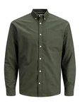 Jack & Jones Langarmhemd OXFORD SHIRT khaki/Grün