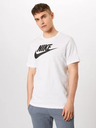 Nike Sportswear T-Shirt 'Icon Futura' schwarz/weiß