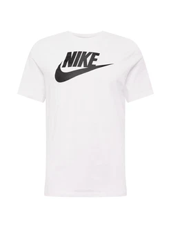 Nike Sportswear T-Shirt 'Icon Futura' schwarz/weiß