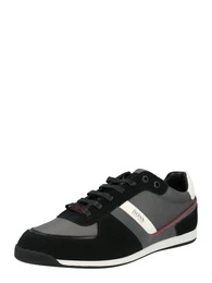 Casual Sneaker ''''Glaze'''' grau / anthrazit / weiß / rot