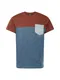 Iriedaily T-Shirt rostbraun / rauchblau / hellgrau