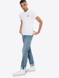 LEVI'S T-Shirt '2 Pack Crewneck Graphic' nachtblau/rot/weiß