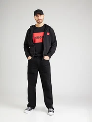 HUGO Sweatshirt Herren Sweatjacke Daple212 rot/schwarz (Daple212)