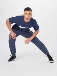 Nike Sportswear T-Shirt 'Swoosh' navy/weiß