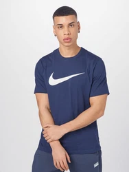 Nike Sportswear T-Shirt 'Swoosh' navy/weiß